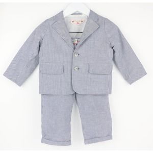 Bonpoint Chambray Pinstripe Suit for 18 month old